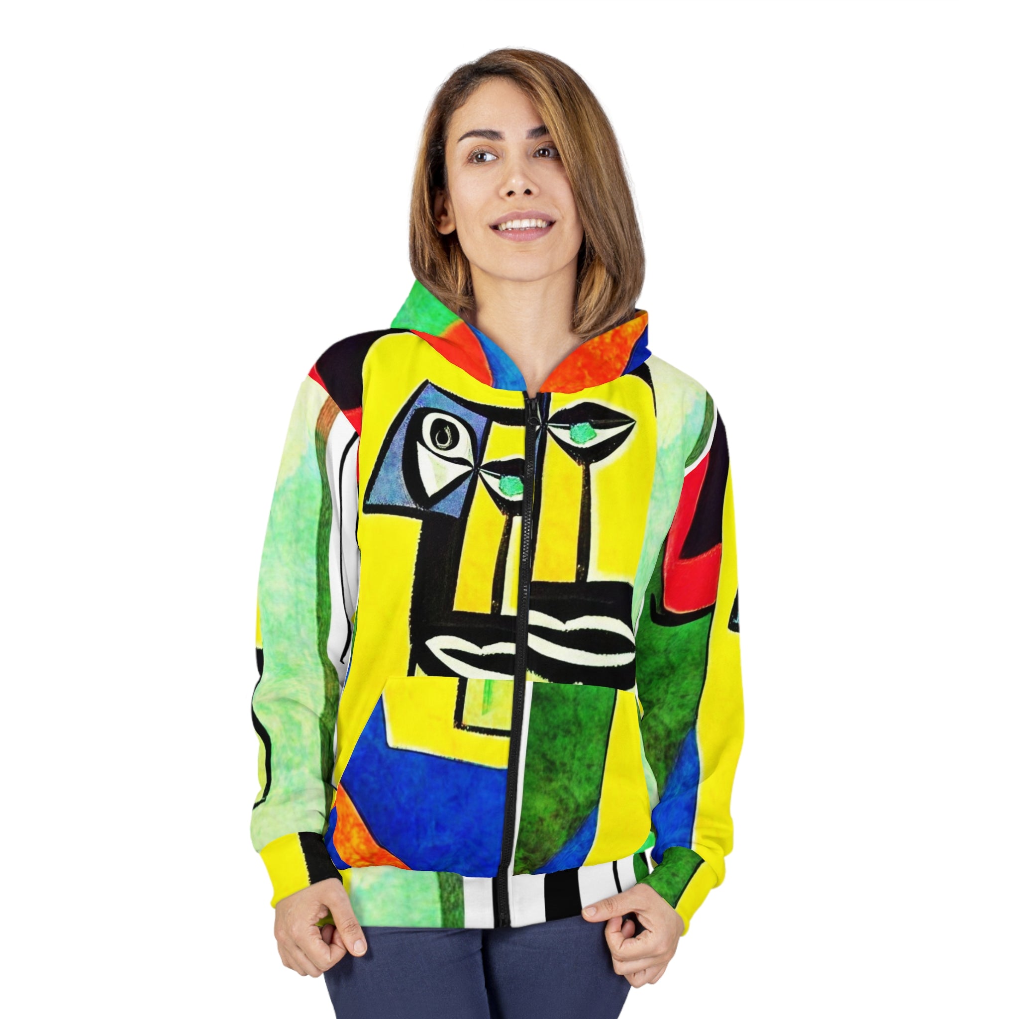 AOP Unisex Zip Hoodie