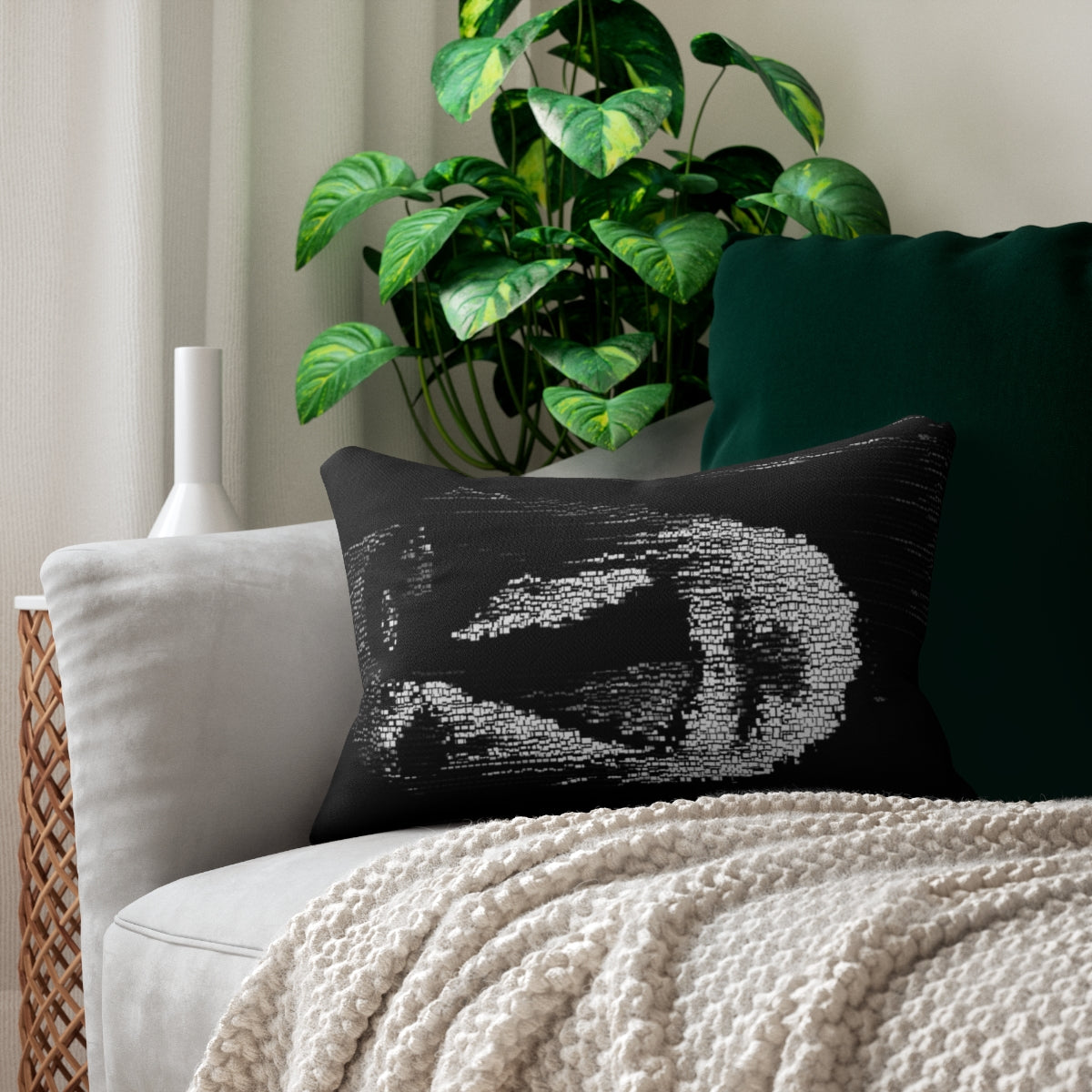 Spun Polyester Lumbar Pillow