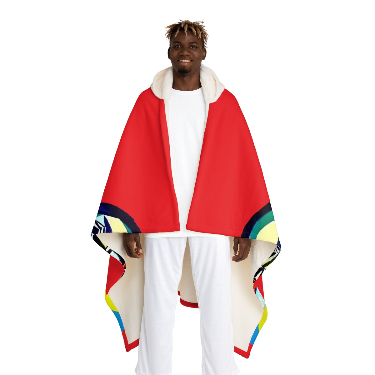 Hooded Sherpa Fleece Blanket