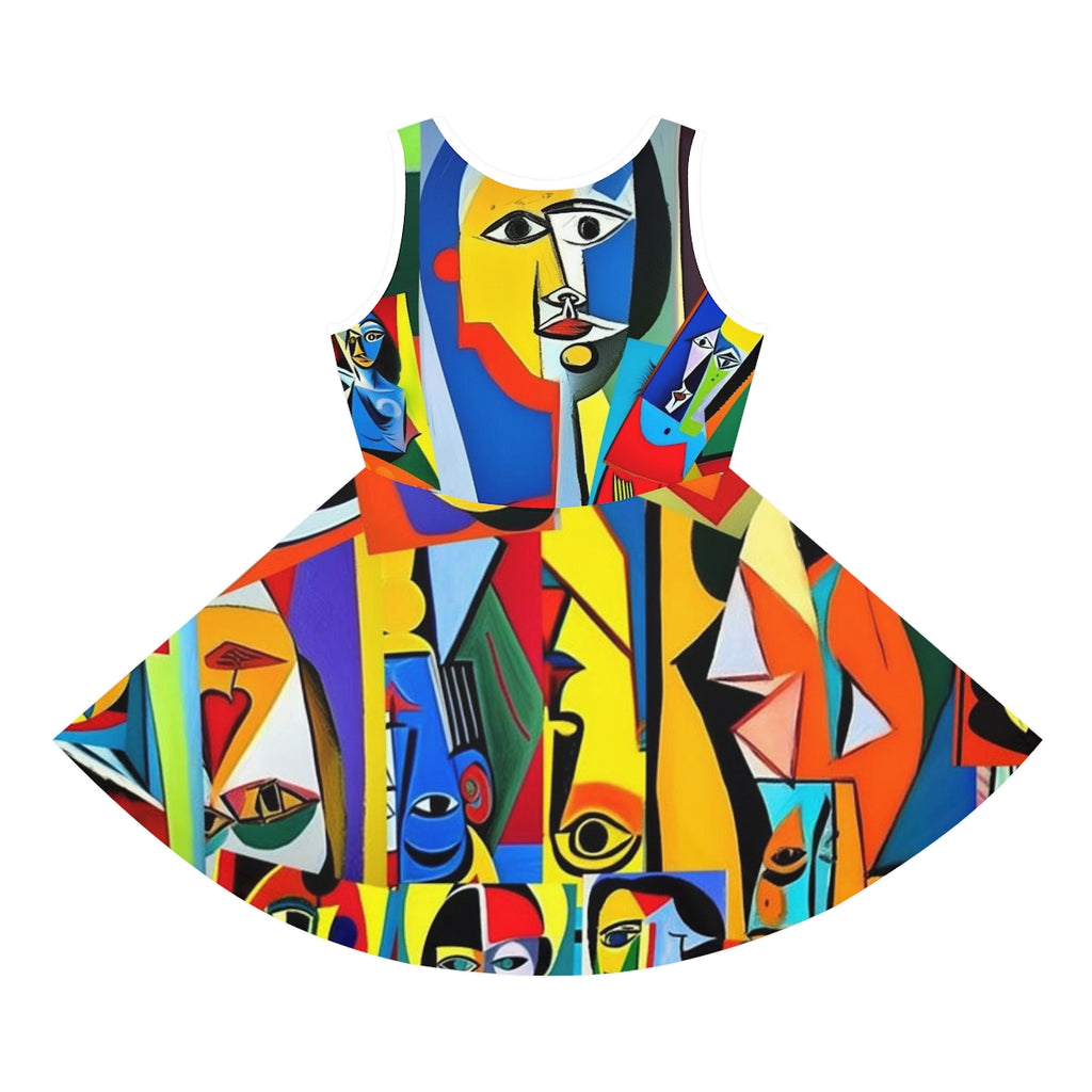 Girls' Sleeveless Sundress (AOP)