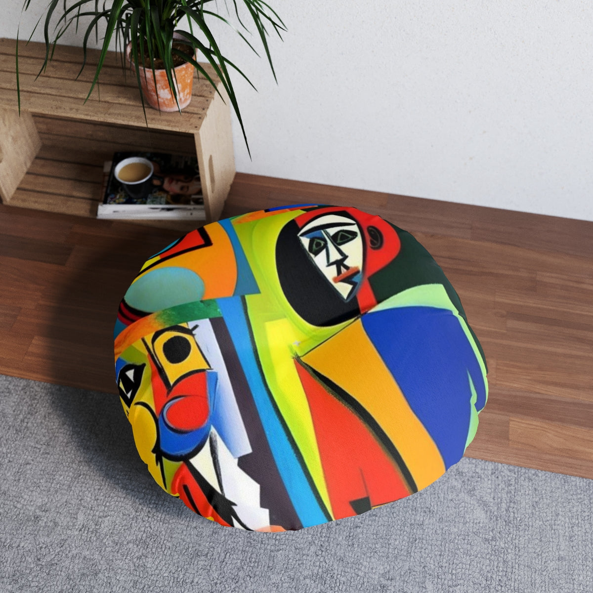 Tufted Floor Pillow, Round