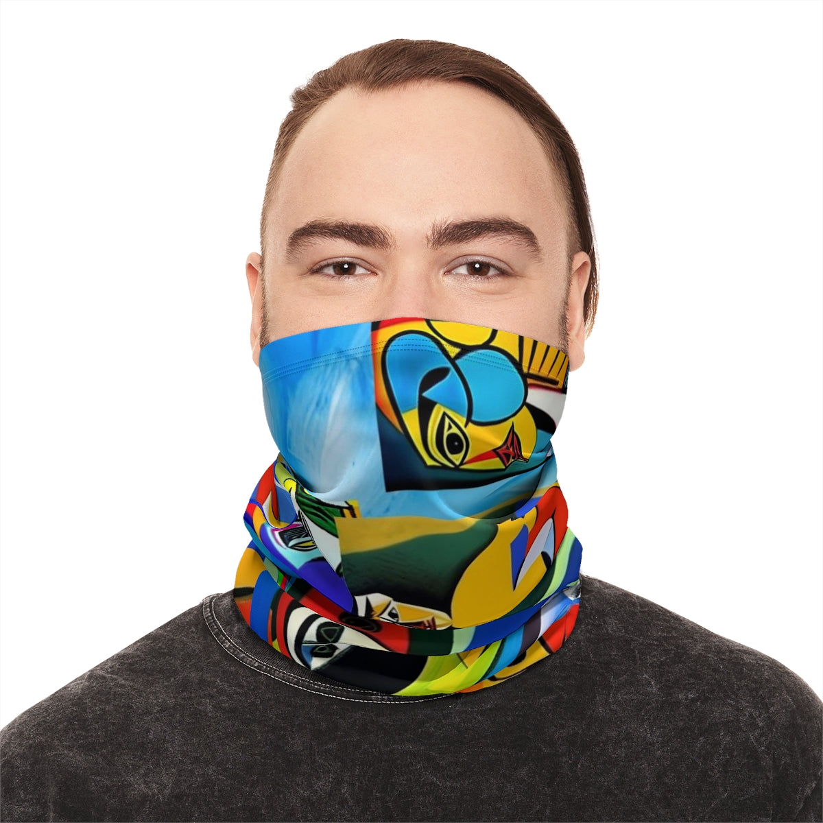 Winter Neck Gaiter With Drawstring