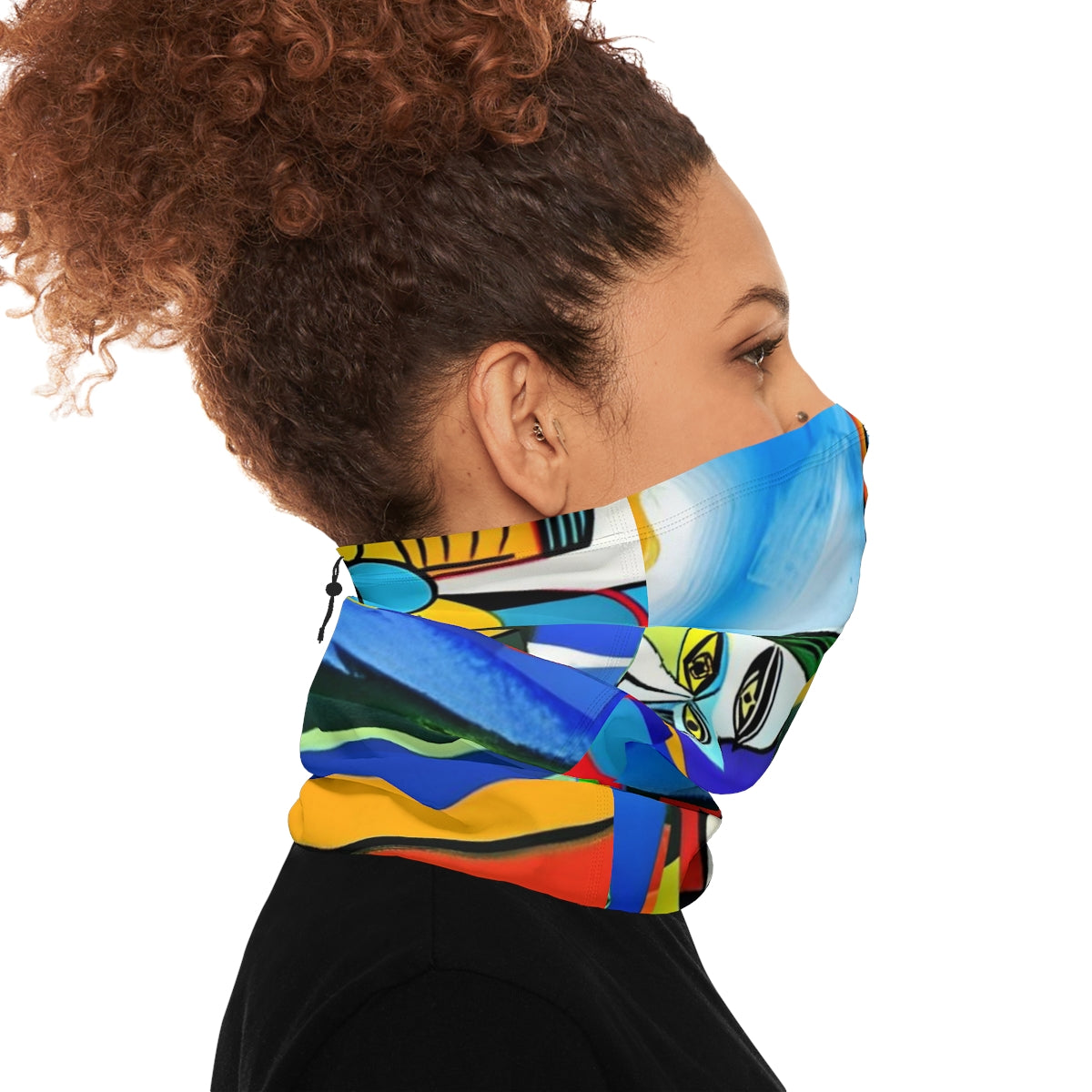 Winter Neck Gaiter With Drawstring