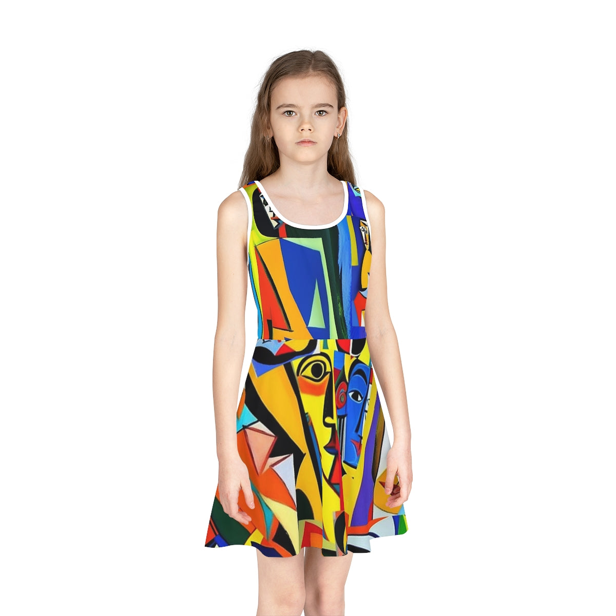 Girls' Sleeveless Sundress (AOP)