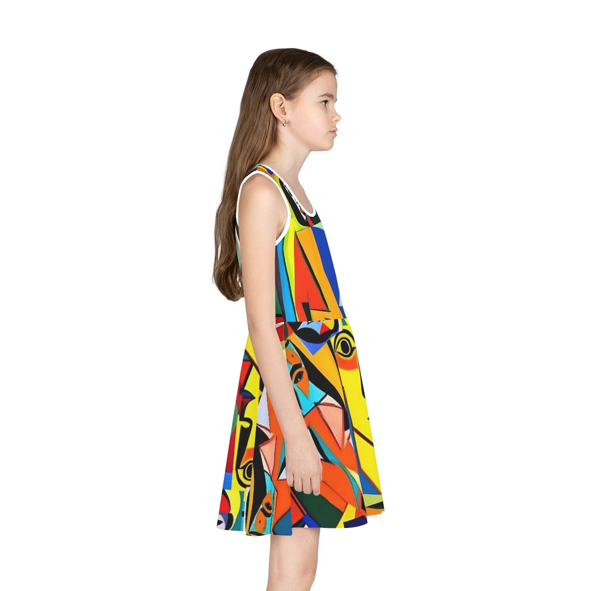 Girls' Sleeveless Sundress (AOP)