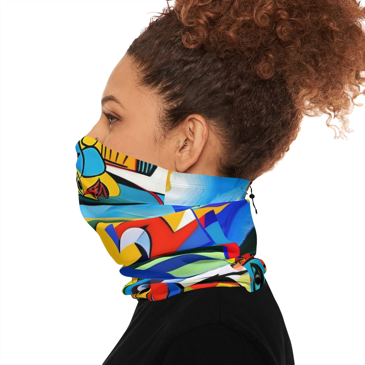 Winter Neck Gaiter With Drawstring