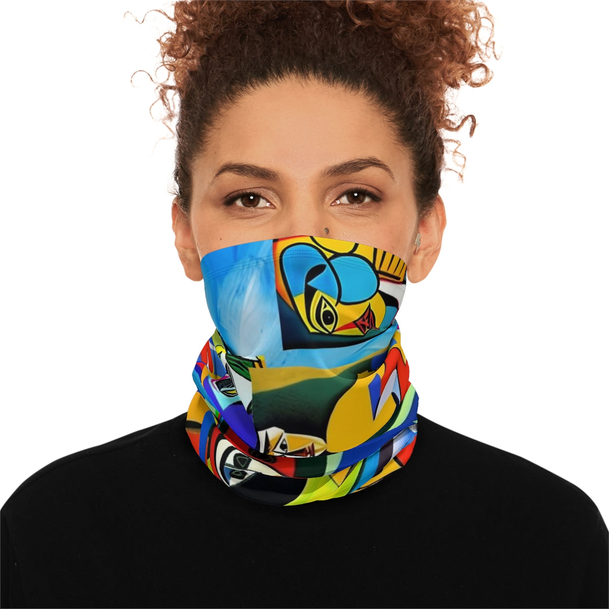 Winter Neck Gaiter With Drawstring