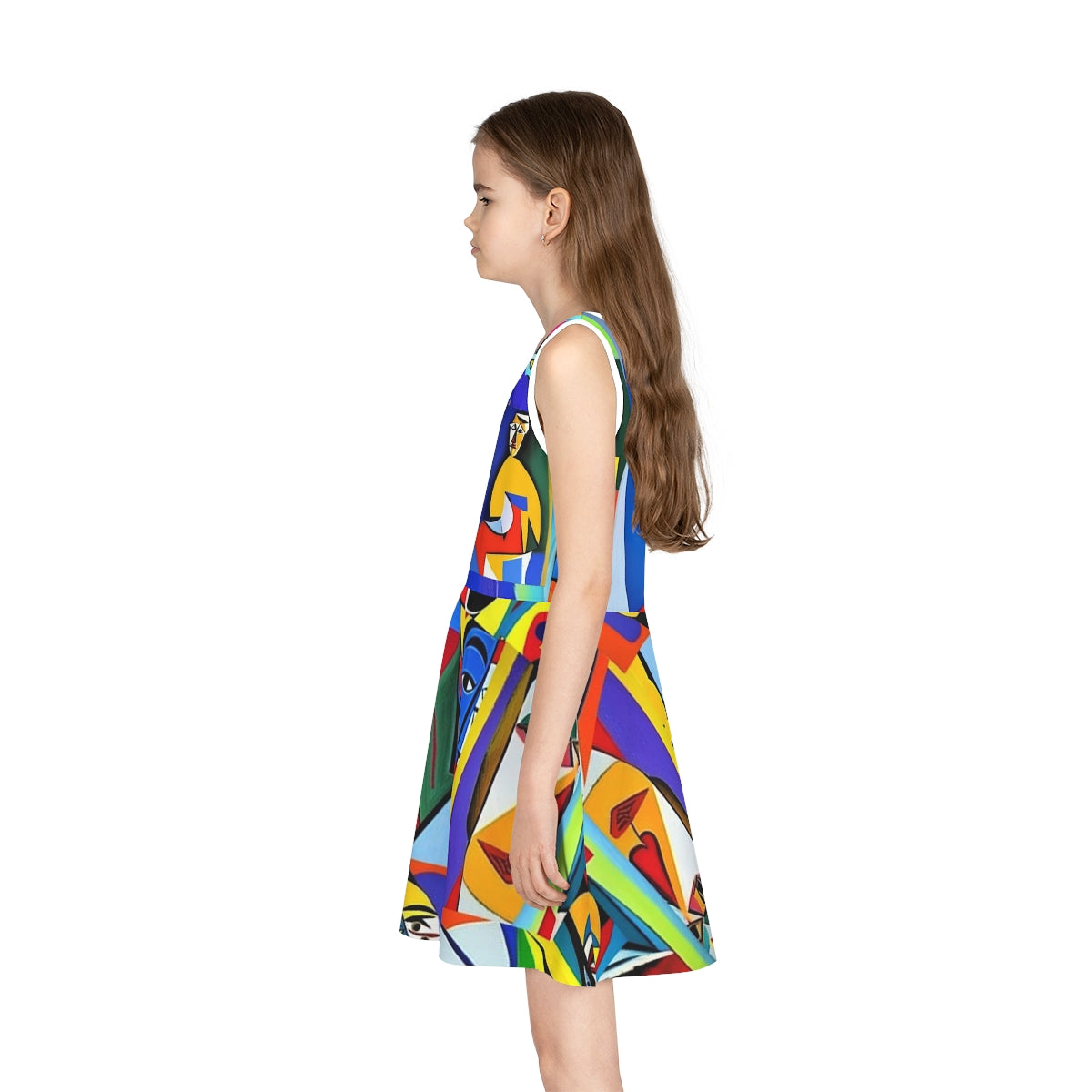 Girls' Sleeveless Sundress (AOP)