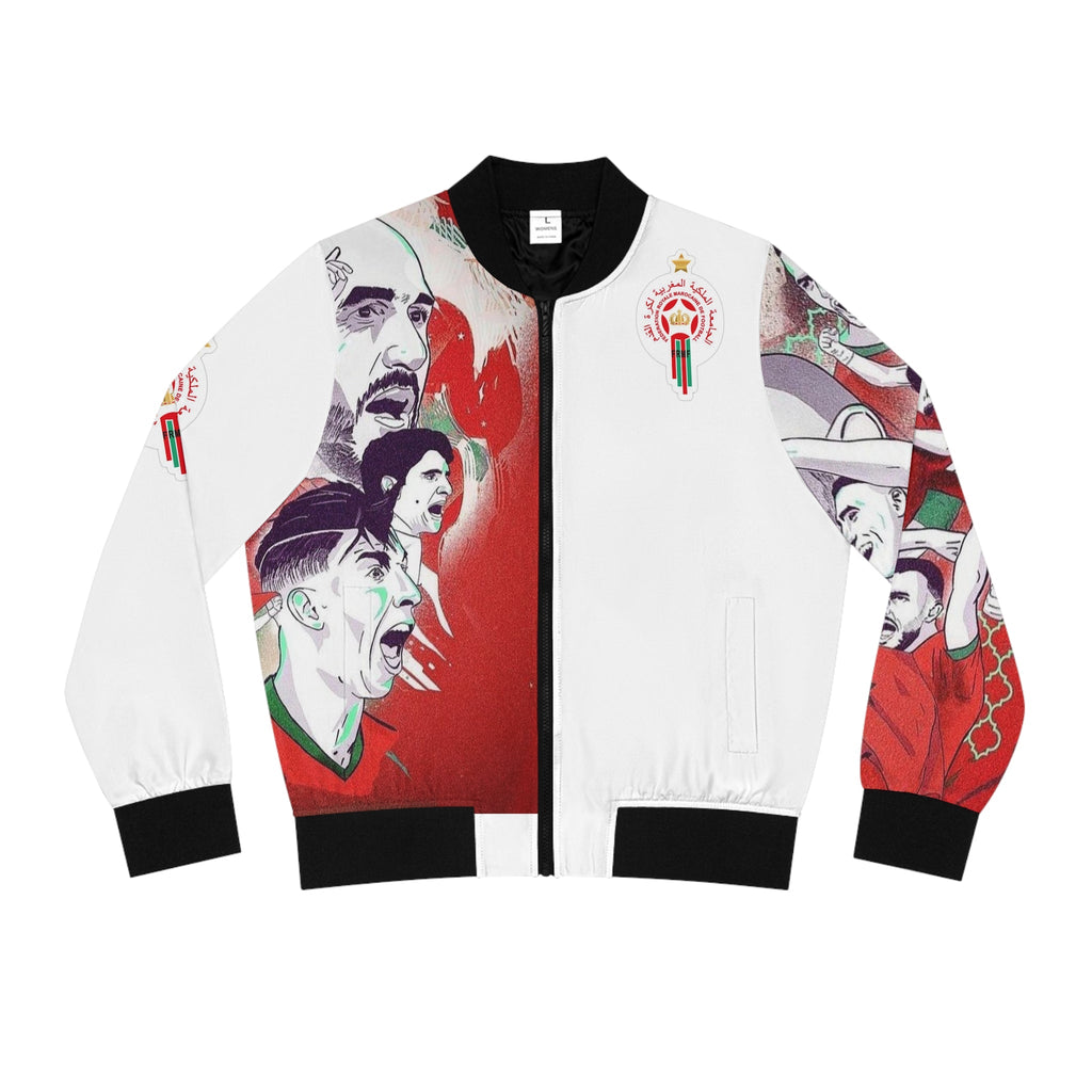 Morocco Football Women's Bomber Jacket (world cup 2022)